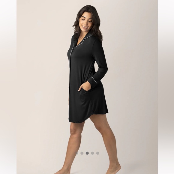 🎉hp🎉Kindred Bravely Clea Classic Long Sleeve Sleep Shirt- Size M - Picture 5 of 9